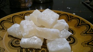 Elderflower turkish delight - set with carrageen